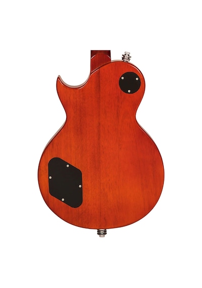 Vintage V100 Reissued Elektro Gitar - Flamed Amber