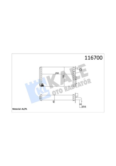 Depomıx Kalorifer Radyatörü Tempra-tıpo 1.6 16v Sx-a -145 95-01 146 94-01 155 92-97 2sıra Al+pl