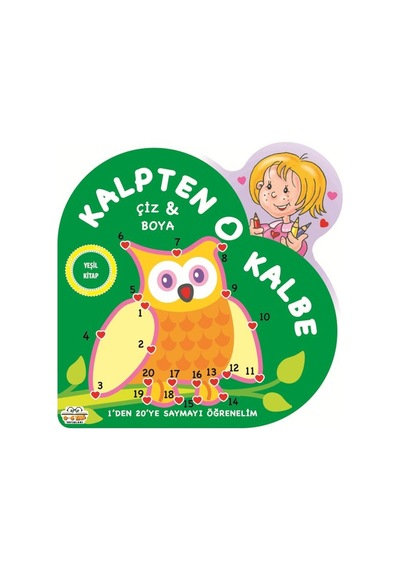 Kalpten Kalbe Çiz Boya - Yeşil Kitap