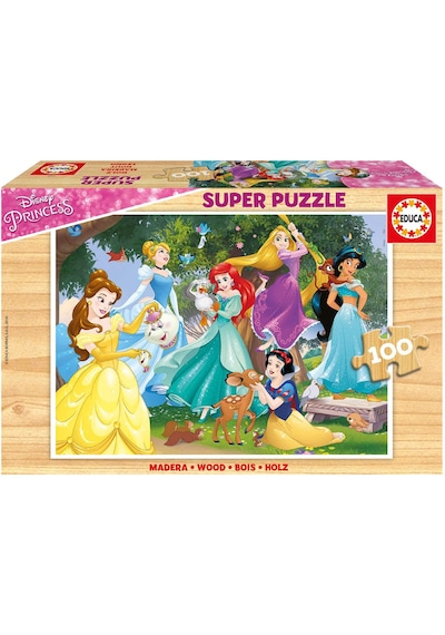 Educa 100 Parça Disney Princess Wooden Ahşap Çocuk Puzzle