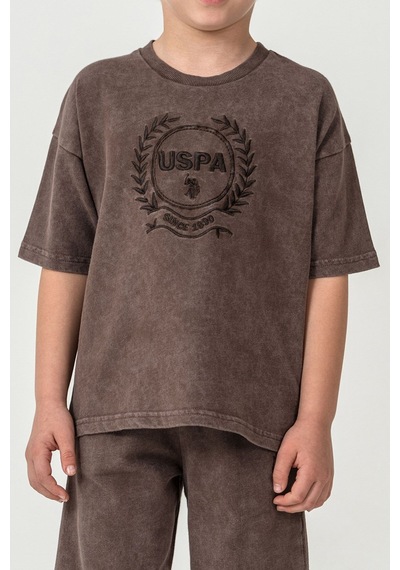 U.S. Polo Assn. U.s. Polo Assn Erkek Çocuk Bermuda 2'li Takım Çikolata-2530 Kahverengi