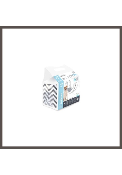 M-pets Diapers Erkek Köpekler İçin Külot Bez Xlarge 12 Li 20x81 Cm Nxrlvng