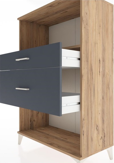 Hyperion Dolap Tek Raflı 2 Çekmeceli 88x44x134 Çam-antrasit Atlas Çam Hyperion Dolap Tek Raflı 2 Çekmeceli 88x44x134 Çam-antrasit Atlas Çam