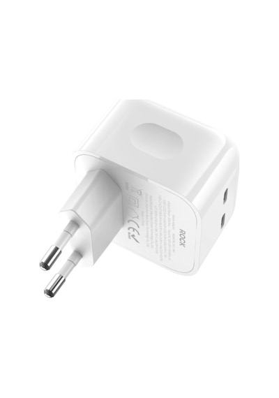 T58 Pd 35 W Hızlı Çift Type-c Çıkış Şarj Cihazı Beyaz