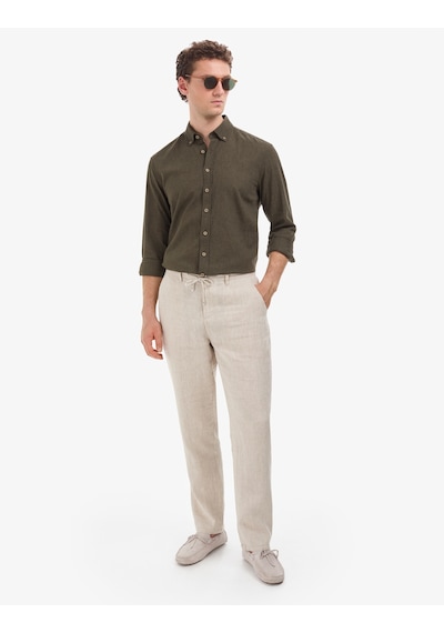 Pierre Cardin Erkek Haki Gömlek Desenli 50320941-vr027