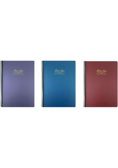 Gıpta Metal Notes A4 Spiralli Defter Pp Kapak 100 Yaprak Kareli 3 Adet