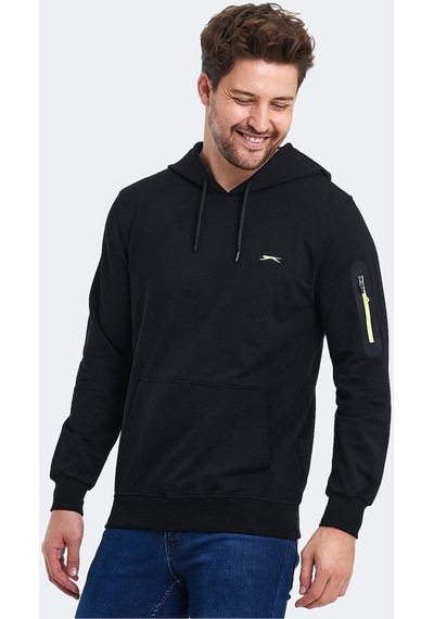Slazenger OZZY IN Erkek Sweatshirt Siyah