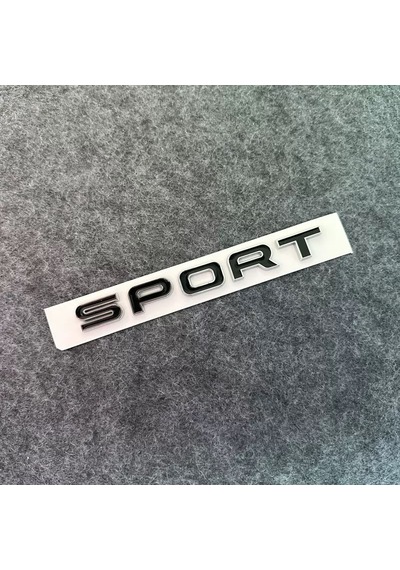 Range Rover Sport Bagaj Yazısı Siyah Renk Range Rover Sport Trunk Emblem Black Color Rrsportsiyahyazi