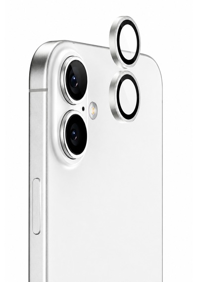 Apple iPhone 17 Uyumlu Kamera Lens Koruyucu Beyaz