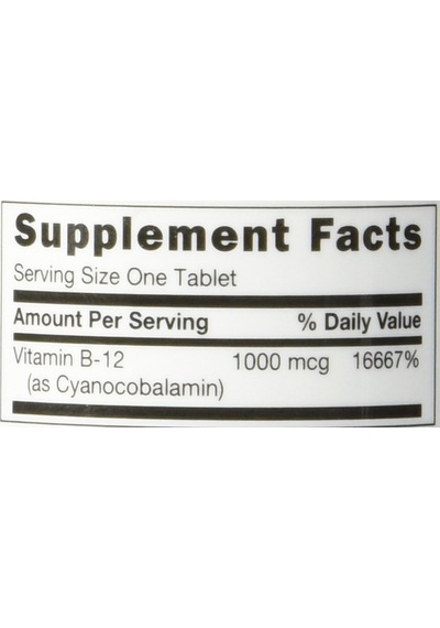 Vitamin B12 1000 Mcg 100 Tablet Vitamin