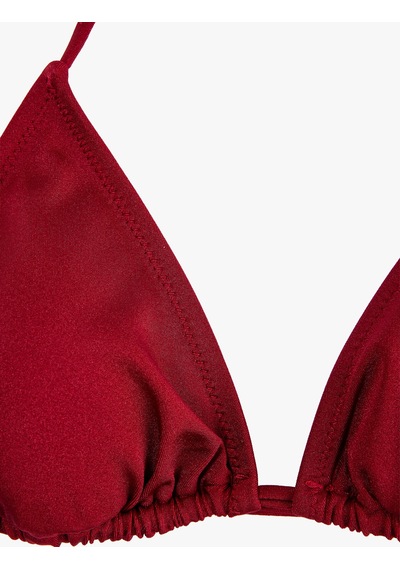 Koton İpli Üçgen Bikini Üstü Bordo 6sak10013mm