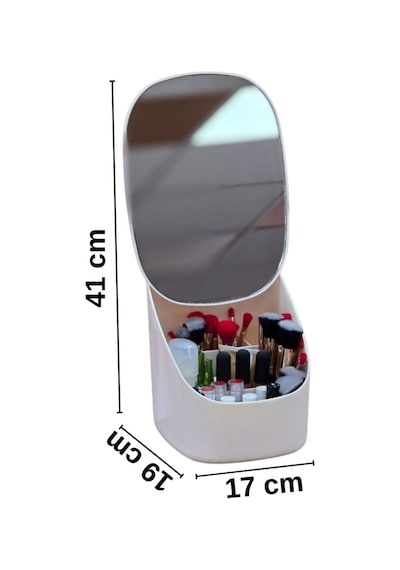 Piev House By House Aynalı Kanguru Kozmetik Düzenleyici Organizer Beyaz
