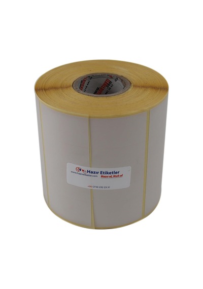Al Hızlı Al Eko Termal Etiket 25mm X 45mm Ruloda 3750 Adet 40mm Çapında Direk Termal Transfer Etiketi Yan Yana 4 Lü Diğer