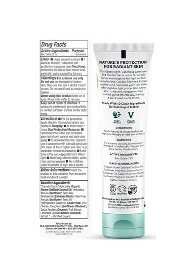 Badger Spf40 Tınted Sunscreen Cream