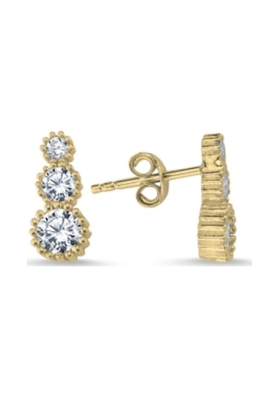 Brezza Lusso Jewelry 925 Ayar Süzme Model Zirkon Taşlı Kadın Küpe