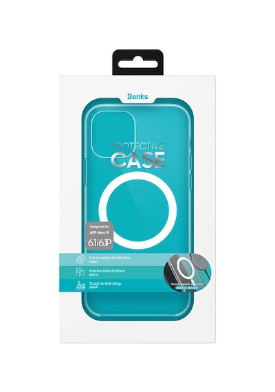 Benks Apple Uyumlu iPhone 13 Pro Max Kılıf Wireless Magnetik Benks Crystal Series With Magnetic Clear Kapak ZORE-219651