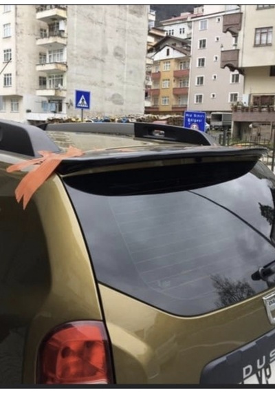 Dacia Duster 2010-2017 Piano Black Arka Spoiler Bagaj Üstü Spoiler Parlak Siyah