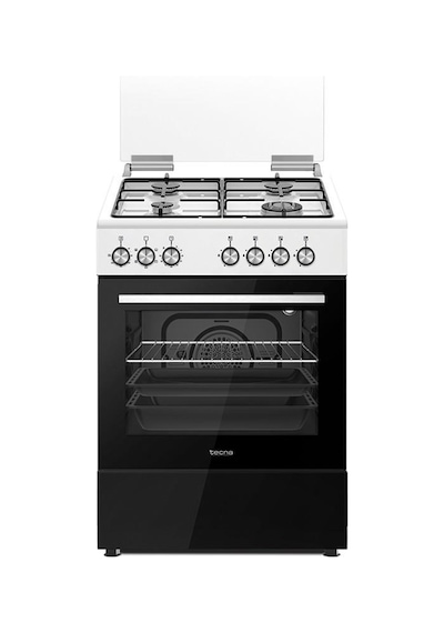 Tecna TF 613WBR+ 4 Gözü Gazlı Elektro Turbo Buhar Destekli Solo Fırın Beyaz
