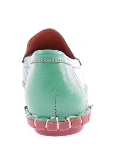 Dgn 603-23y Kadin Dikiş Detayli Loafer Ayakkabi 603-2109-R12563 Yeşil