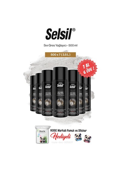 Selsil Sıvı Gres Yağlayıcı 500 Ml, 7 Al 6 Öde Ve Rosie Pamuk