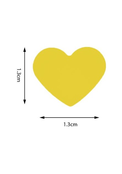 Kamei Şekilli Delgeç Kalp 1.3 Cm Km8805 Çok Renkli