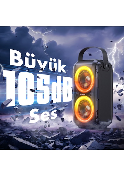 W-King T9-2 180W Partybox 24S Bluetooth 5.0 Hoparlör