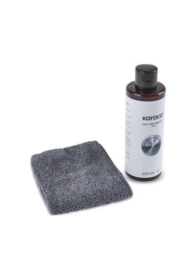 Karaca Çelik Yüzey Parlatıcı Krem Temizleyici Ve Mikrofiber Bez