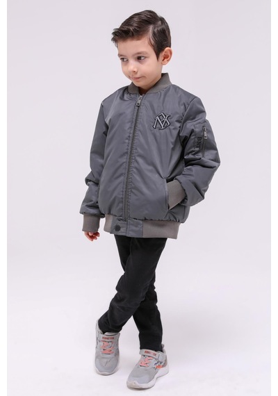 Benitto Kids Erkek Çocuk Mevsimlik Yağmurluk Ceket 51294-gri Gri