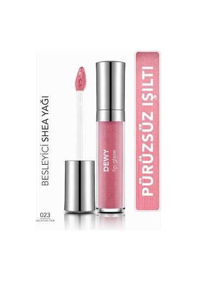Flormar Besleyici Dudak Parlatıcısı - Dewy Lip Glaze - 023 Vacation Time-8682536069427