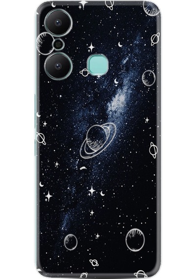 Infinix Hot 20 Play Kılıf Resimli Desenli Silikon Platinium Series Galaxys 1898