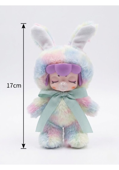 Nansi Figür Bebek - 17 Cm Emzikli Kurdeleli Sevimli Uyku Arkadaşım Peluş Kostümlü Oyuncak Bebek