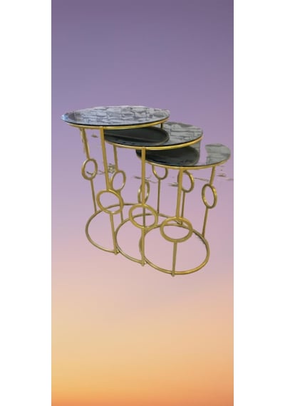 Zigon Zlf Hlkalı Siyah Düz Temper Cam Tabla Metal Transmisyon Go