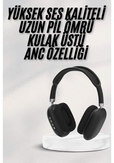 Yeni Nesil Bluetooth Kulaklık Kulak Üstü Anc Özelliği Yüksek Ses Kaliteli