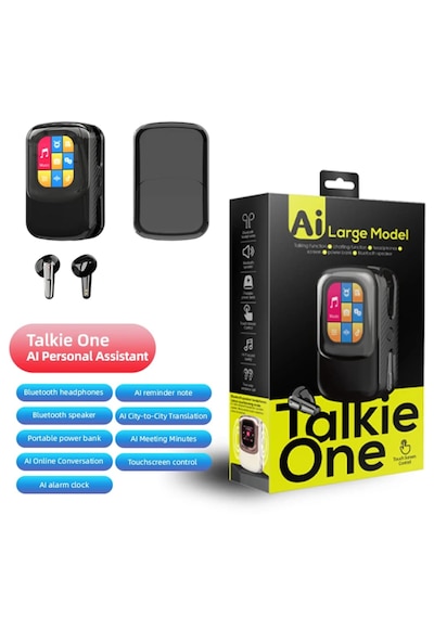 Beemen Talkie One Aı Large Bluetooth 6.0 Akıllı Kulak İçi Kulaklık ve Dokunmatik Ekranlı Şarj Kutusu