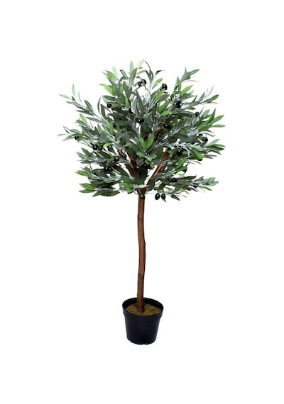 Yapay Zeytin Ağacı 120Cm Tek Gövdeli Doğal Gerçek Görünümlü Yapay