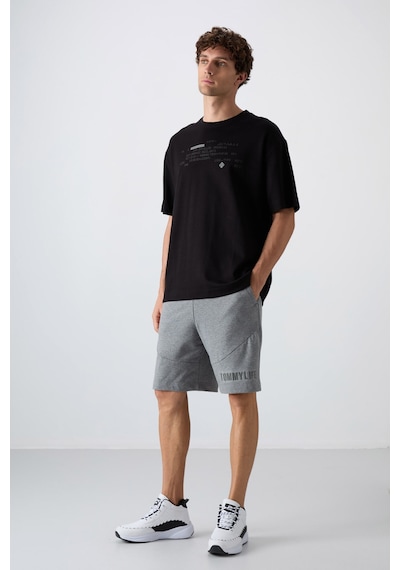 Tommy Life Siyah Pamuklu Kalın Yumuşak Dokulu Oversize Fit Baskılı Erkek T-shirt - 88326 Siyah Tommy Life Siyah Pamuklu Kalın Yumuşak Dokulu Oversize Fit Baskılı Erkek T-shirt - 88326 Siyah