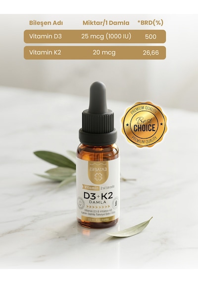 Erbatab Avantaj Paketi 1 (Magnezyum, D3K2, B12 - B9, Omega, Demir)