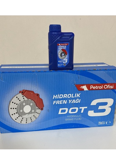 Petrol Ofisi Dot3 Hidrolik Fren Yağı 20 x 400 ML
