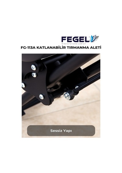 Fg-113a Katlanabilir Tırmanma Aleti Ev Tipi Kardiyo Ve Spor Egzersiz Cihazı Siyah
