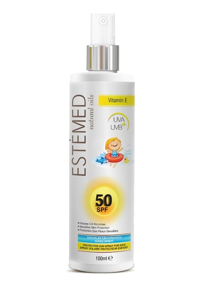 Estemed Çocuklar İçin Koruyucu Güneş Spreyi & Protective Sun Spray For Kids Spf50 100ml