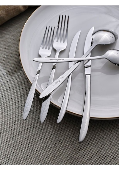 Karaca  Elegance Athena Platin 12 Kişilik 84 Parça Çatal Kaşık Bıçak Takımı