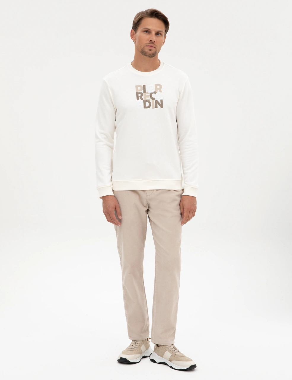Pierre Cardin Bej Carrot Fit Beli Lastikli Kordonlu Kanvas Pantolon 50315294 Vr011