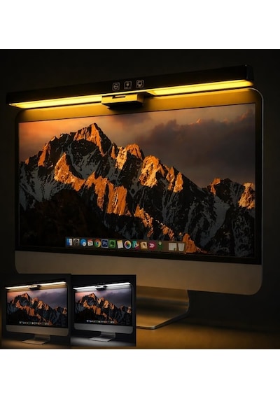 Tr 61cm Gaming Ekran Üstü Led Işık Ayarlanabilir 3 Farklı Renkli Işık Göz Dostu Aydınlatma Masa Lamba