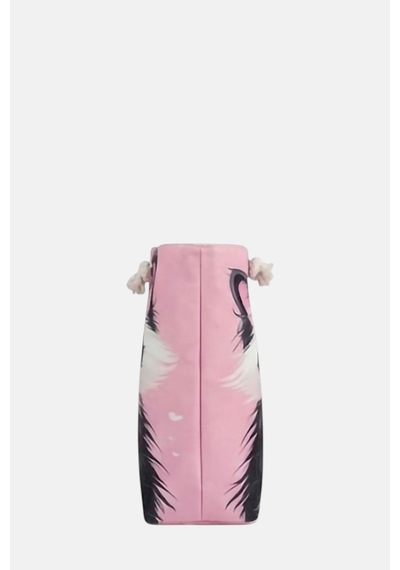 Lederax Pembe Kedi Figürlü Kadın Plaj Çantası Ld667 Çok Renkli
