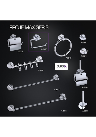 Proje Max Tuvalet Kağıtlık Krom A.2907