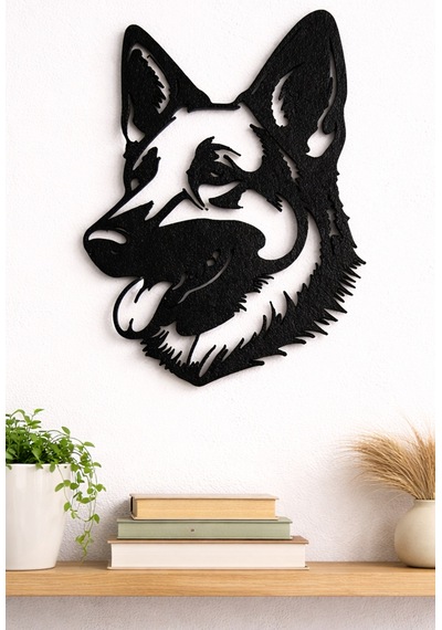 Alman Kurdu Duvar Dekoru Modern Köpek Duvar Süsü
