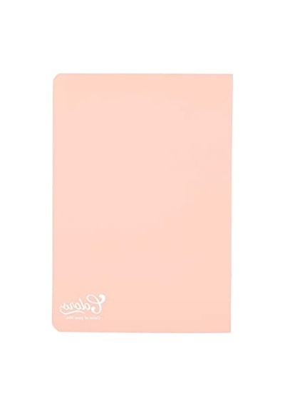 Somon Renkli A5 Çizgili Defter - 60 Yaprak Açık Gri