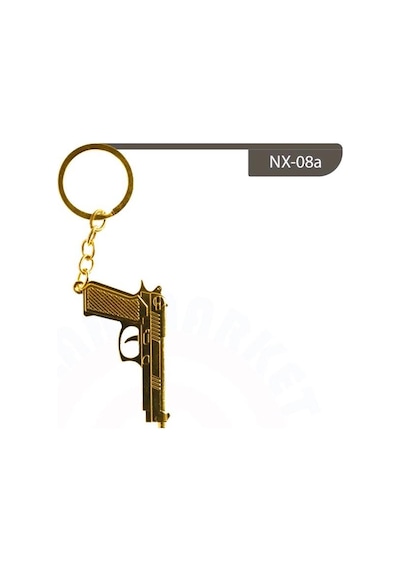 Anahtarlık Gerçekçi Özel Tasarım Kod : Nx-08a Beyaz - Gri