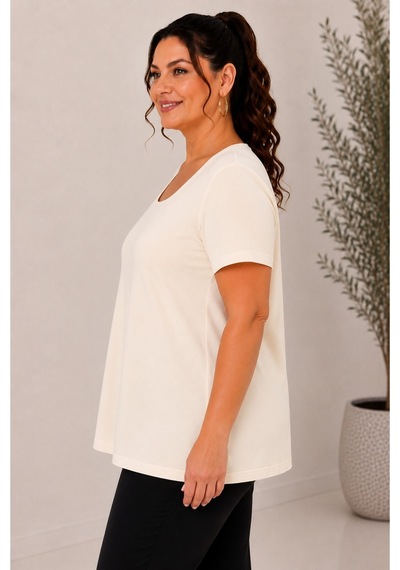 Paw Garage Kadın Büyük Beden Günlük Bluz - Kare Yaka Kısa Kol Bluz 3xl Sıyah 3xl Sıyah Pwgdad5112