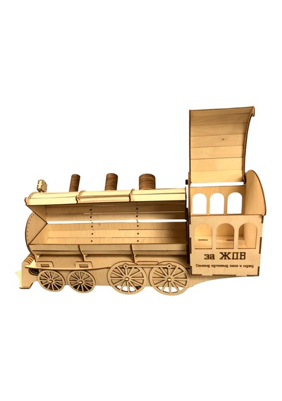 Algwood 3d Ahşap Buharlı Tren Lokomotif Maketi - Steam Train Nostalji Serisi 149 Parça Lazer -yetişkin Ve Genç Hobi Seti 47x17x22 Cm